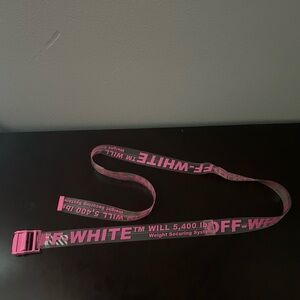 Off-White Pink Industrial Belt